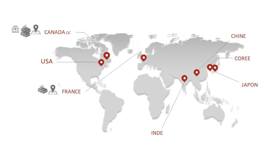 Map monde corporate