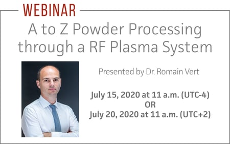 A to Z Powder Processing through a RF Plasma System