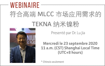 Addressing high-end MLCC market needs with Tekna’s Nickel nanopowders